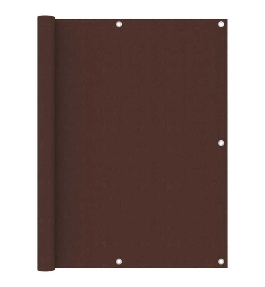 Écran de balcon Marron 120x600 cm Tissu Oxford