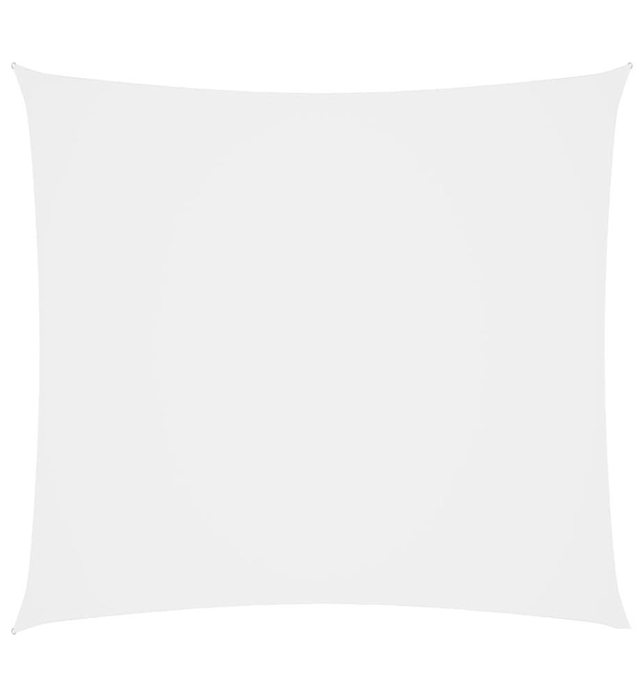 Voile de parasol tissu oxford carré 4x4 m blanc