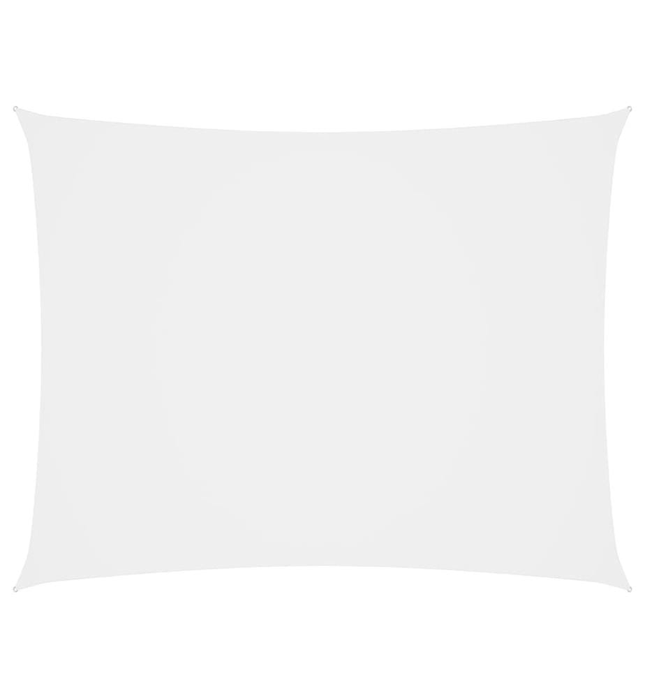 Voile de parasol tissu oxford rectangulaire 3x5 m blanc