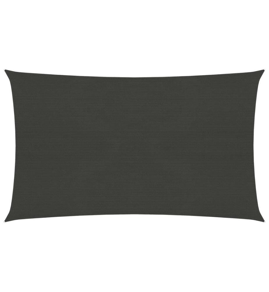 Voile d'ombrage 160 g/m² Anthracite 3,5x5 m PEHD