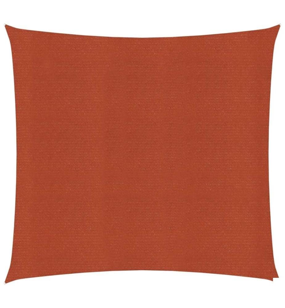 Voile d'ombrage 160 g/m² Terre cuite 3x3 m PEHD