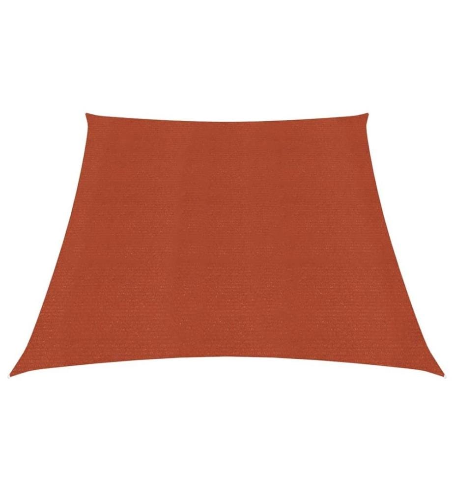 Voile d'ombrage 160 g/m² Terre cuite 3/4x2 m PEHD