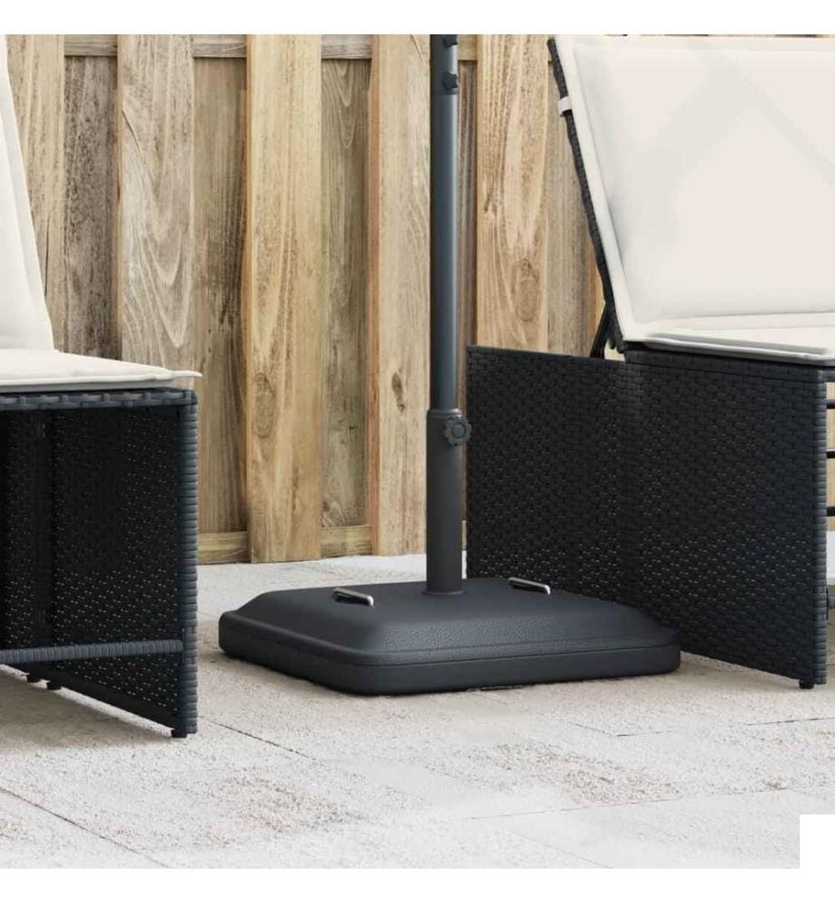 Base de parasol avec poignées pour mâts Ø38 / 48 mm 27 kg carré