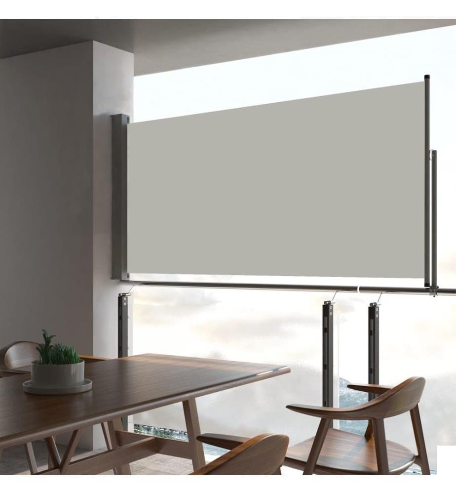 Auvent latéral rétractable de patio 80x300 cm Crème