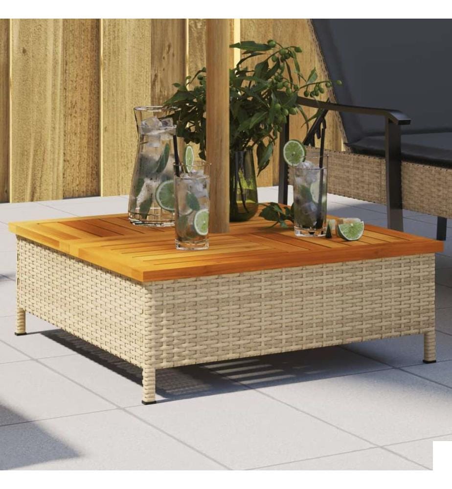 Couvercle de base de parasol beige 70x70x25 cm