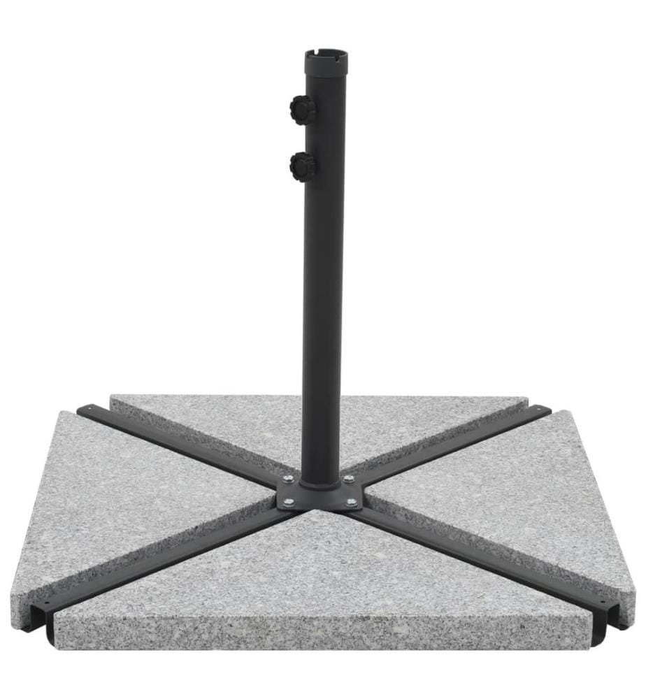 Plaque de poids triangulaire pour parasol Granit 15 kg Gris