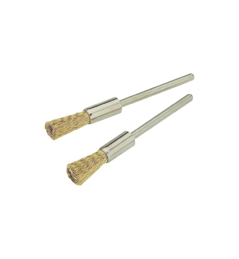 PROXXON - Brosse à polir 8 mm laiton, brosse, 2 parties