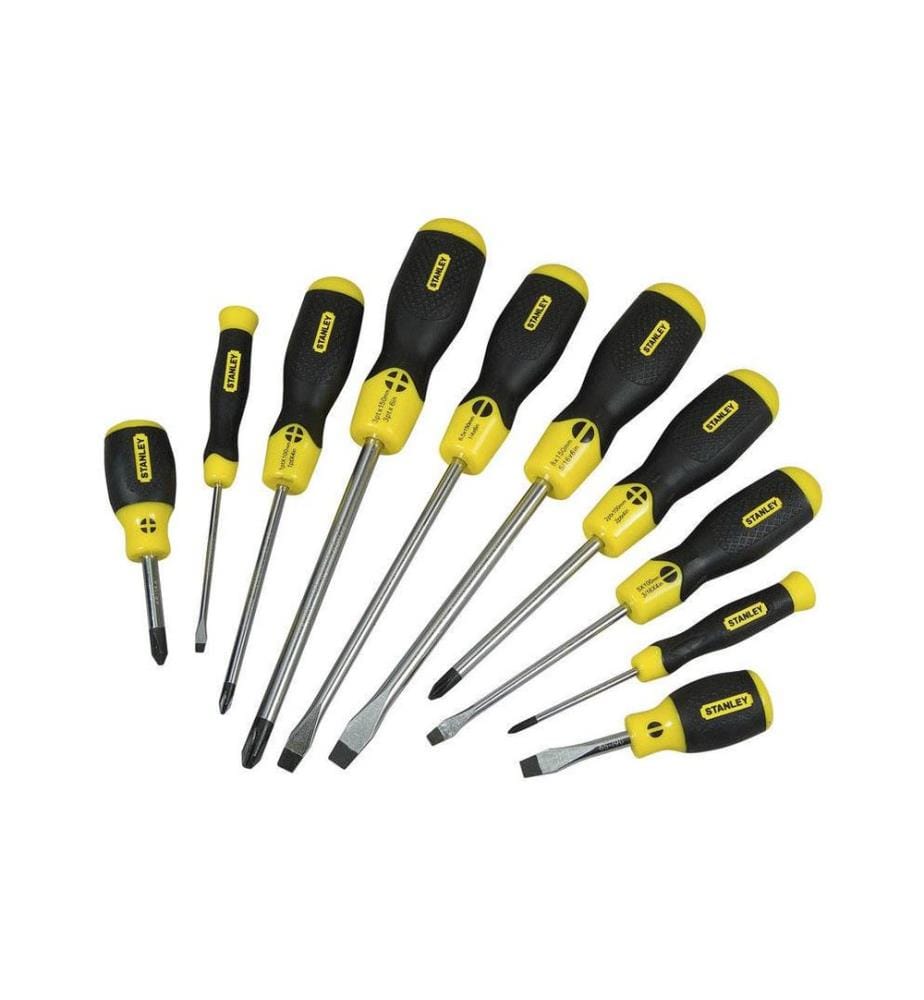 STANLEY - Jeux de tournevis CushionGrip 10 pièces