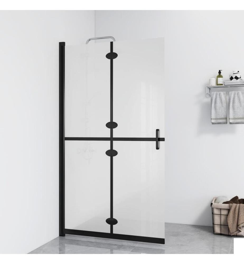 Paroi de douche pliable Verre ESG dépoli 110x190 cm