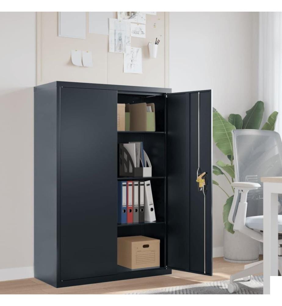 Classeur anthracite 90x40x140 cm acier
