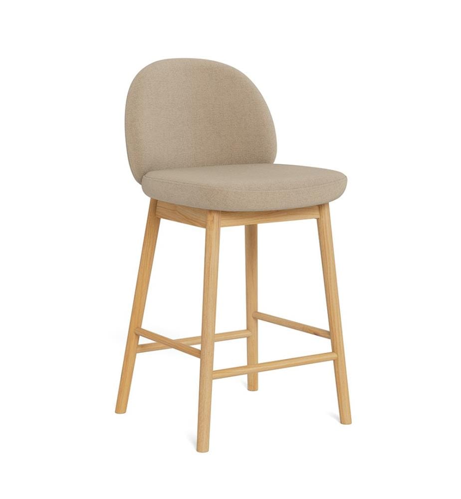 Lot de 2 tabourets de comptoir Sophia - Beige