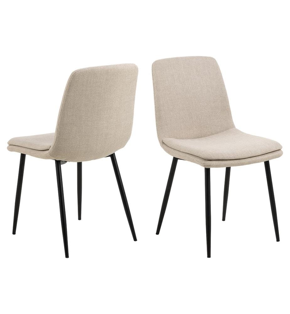Lot de 4 Chaises de Salle à Manger Becca - Orange