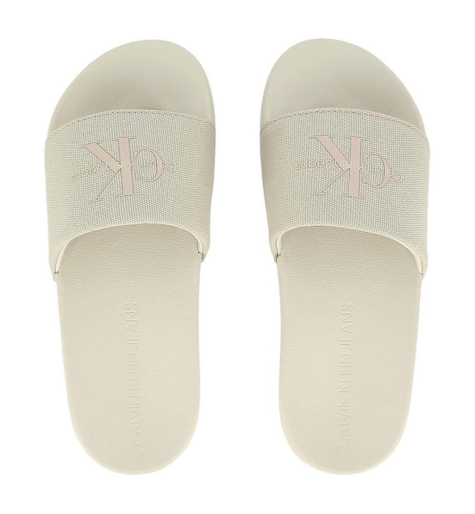 Mules à Logo - Beige