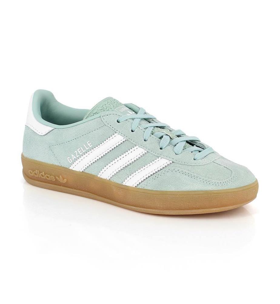 Baskets Gazelle Indoor Unisexes - Bleu ciel et Blanc