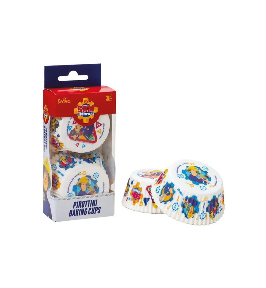 DECORA - Moule à muffins 36 Pièce/s, Pompier Sam Style 2