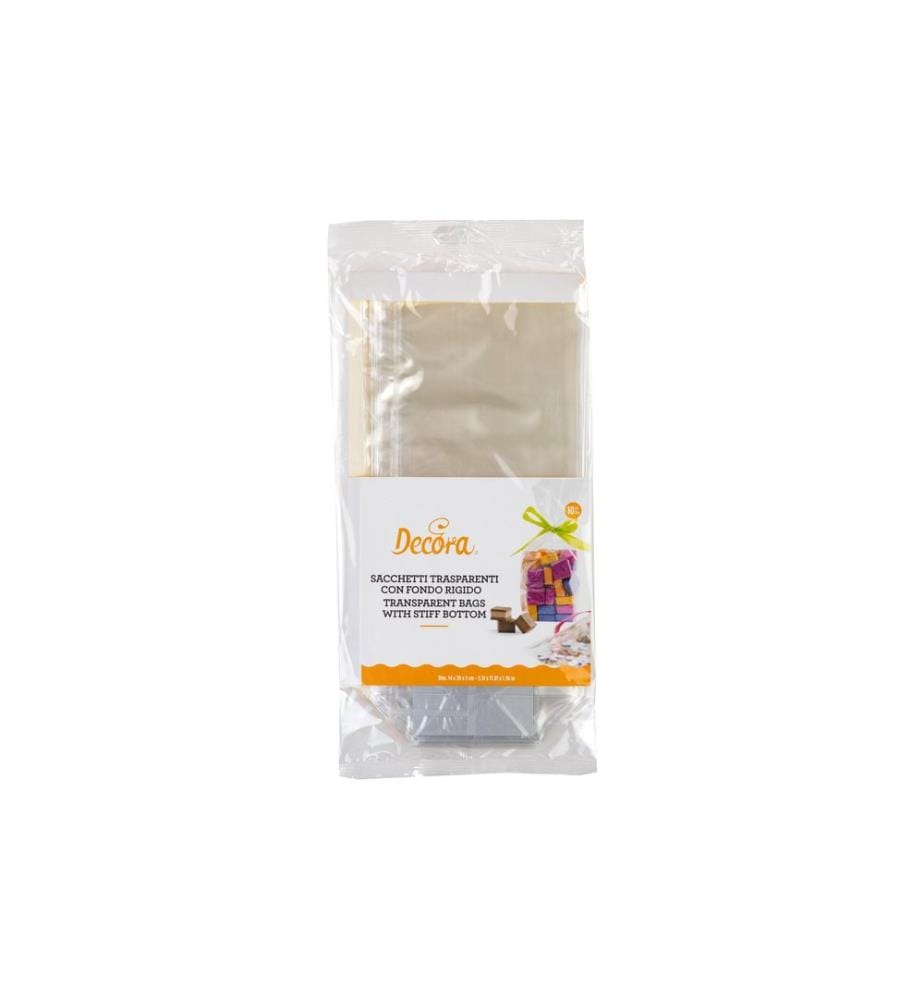 DECORA - Sachet cadeau 14 x 30 cm, 10 Pièce/s, Transparent