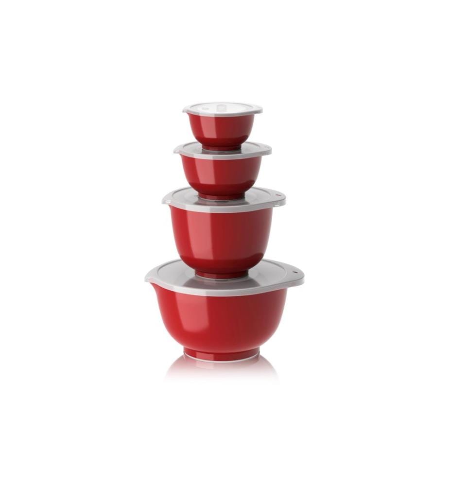 ROSTI - Kits de bol mélangeur New Margrethe 0.25 l/0.5 l/1.5 l/3 l, Rouge