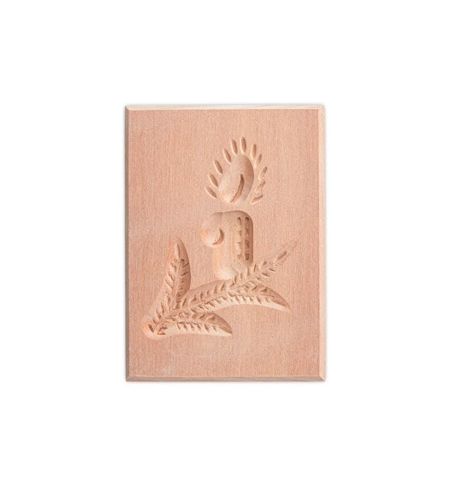 Städter - Modèle Springerle branche avec bougie 5.5 x 8 cm