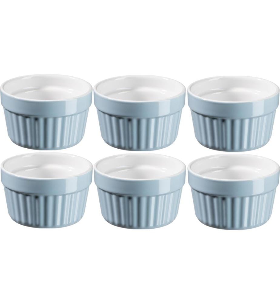 Mäser - Services de plats en cocotte OMEA 9.5 cm, 6 pièces, bleu clair