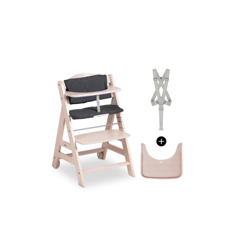 HAUCK - Chaise haute en escalier Beta+ Whitewashed