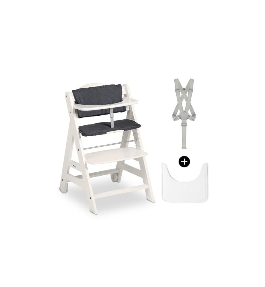 HAUCK - Chaise haute en escalier Beta+ White