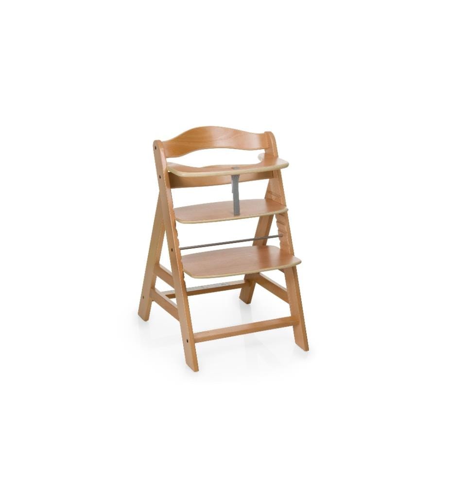 HAUCK - Chaise haute en escalier Alpha+ Natural Brun