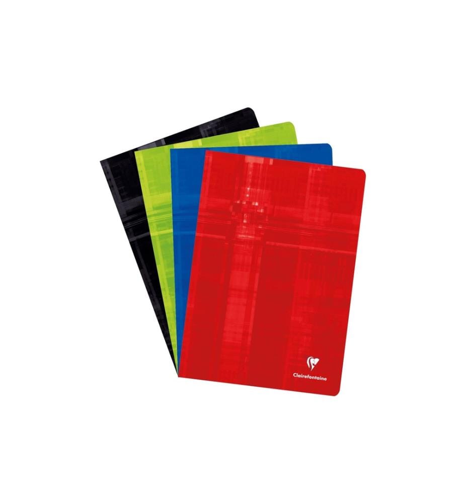 CLAIREFONTAINE - Cahier d'école 60 feuilles, A4, quadrillé 5 mm, assorti, 10 Pièce/s