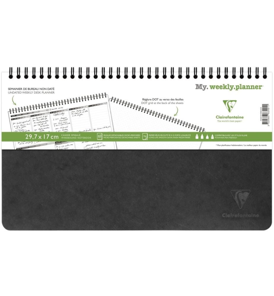 CLAIREFONTAINE - Agenda settimanale Age Bag My Weekly Noir