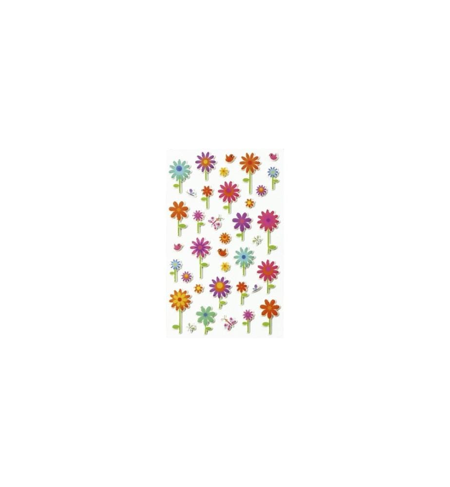 CLAIREFONTAINE - Autocollant à motif 3D Fleurs