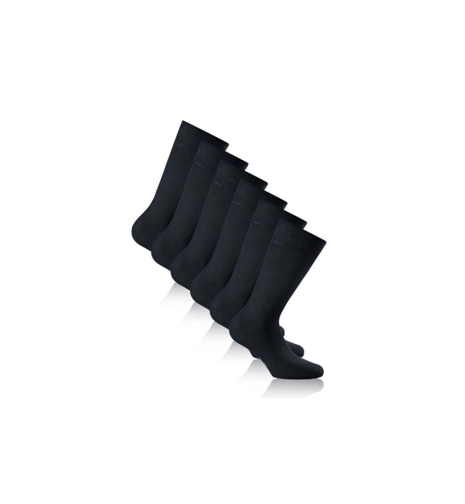 ROHNER - Socks Chaussettes Cotton II Bleu foncé paquet de 3