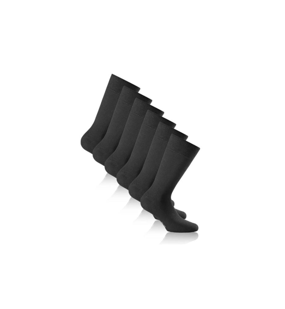 ROHNER - Socks Chaussettes Cotton II Noir paquet de 3
