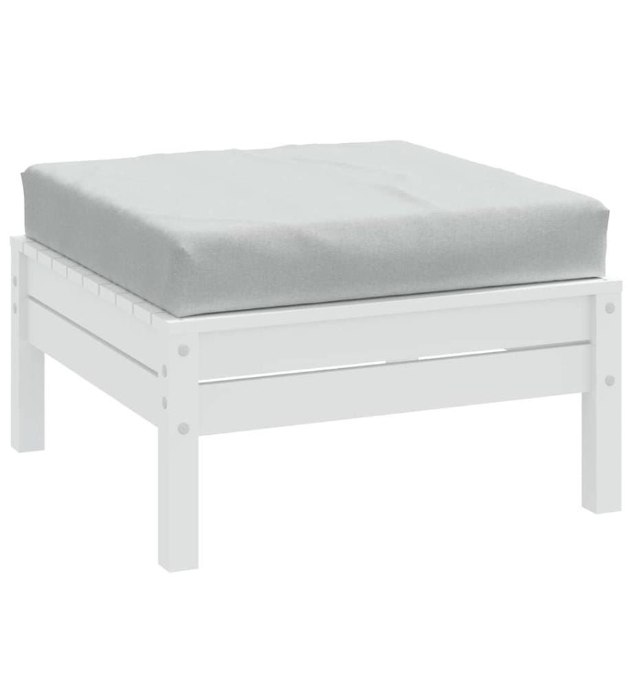 Coussin de palette gris clair mélangé 60x60x9,5 cm tissu