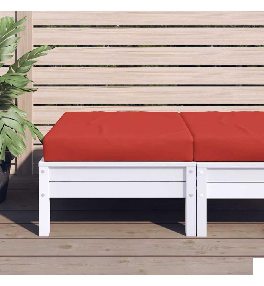 Coussin de palette rouge 60x60x9,5 cm tissu oxford