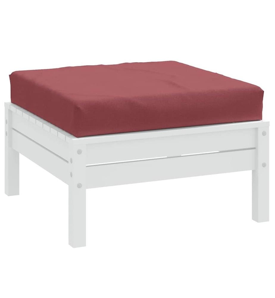 Coussin de palette rouge bordeaux mélangé 60x60x9,5 cm tissu