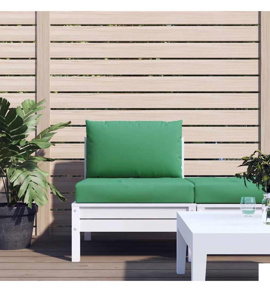 Coussins de palette lot de 2 vert tissu oxford