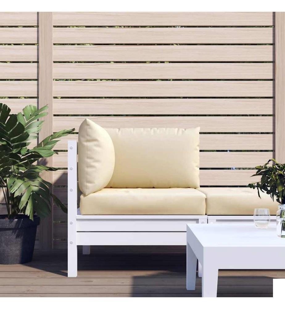 Coussins de palette lot de 3 beige tissu oxford