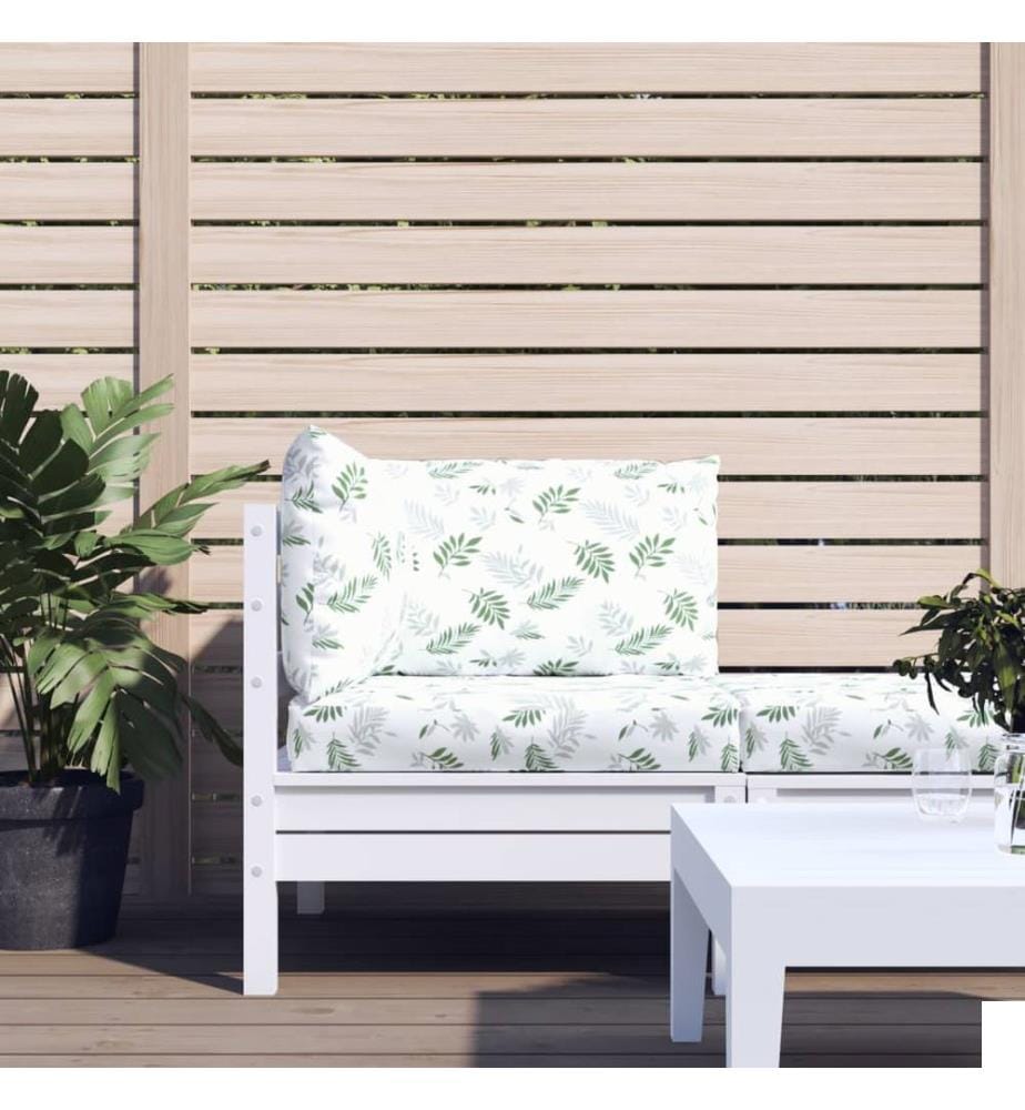 Coussins de palette lot de 3 motif de feuilles tissu Oxford