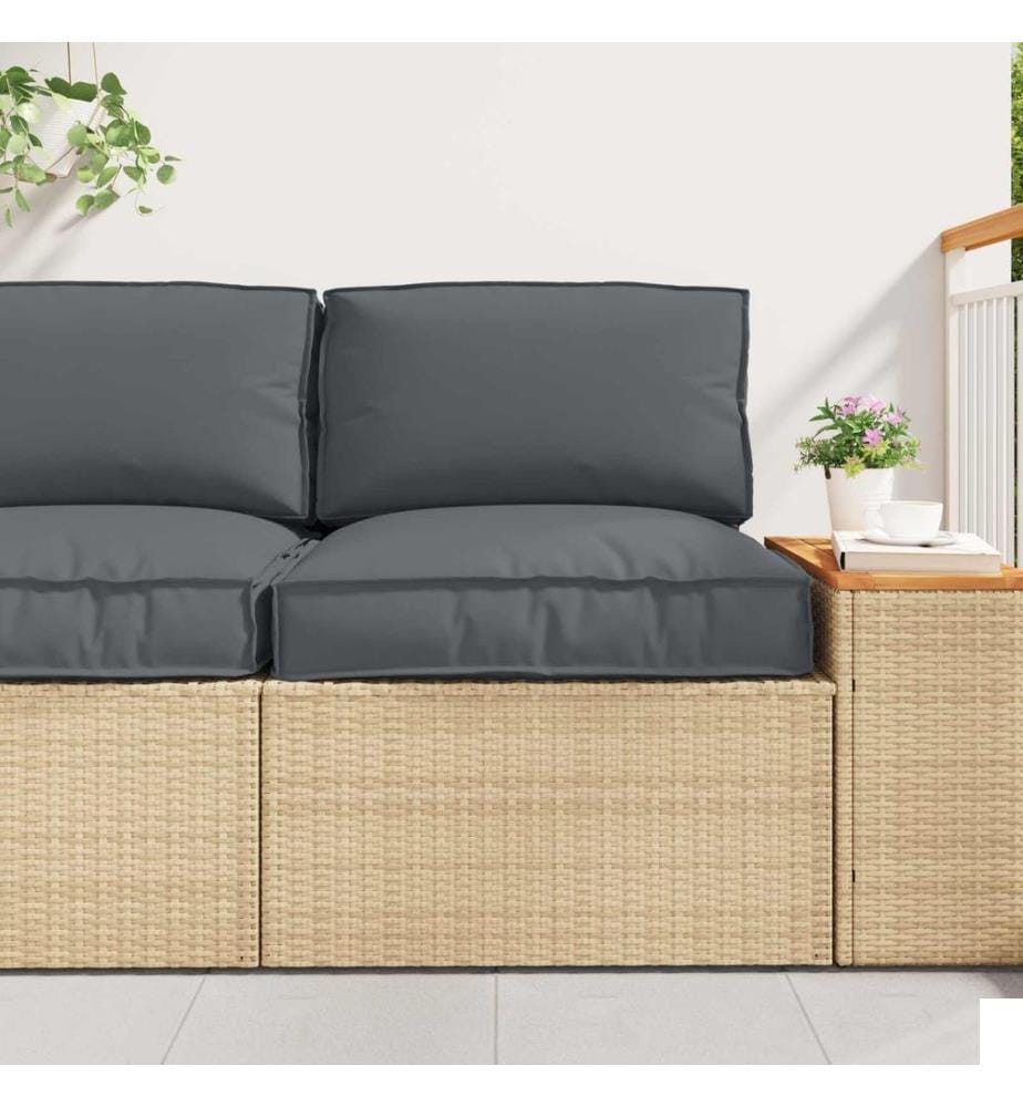 Set de coussins de palette 2 pcs Anthracite Tissu Oxford
