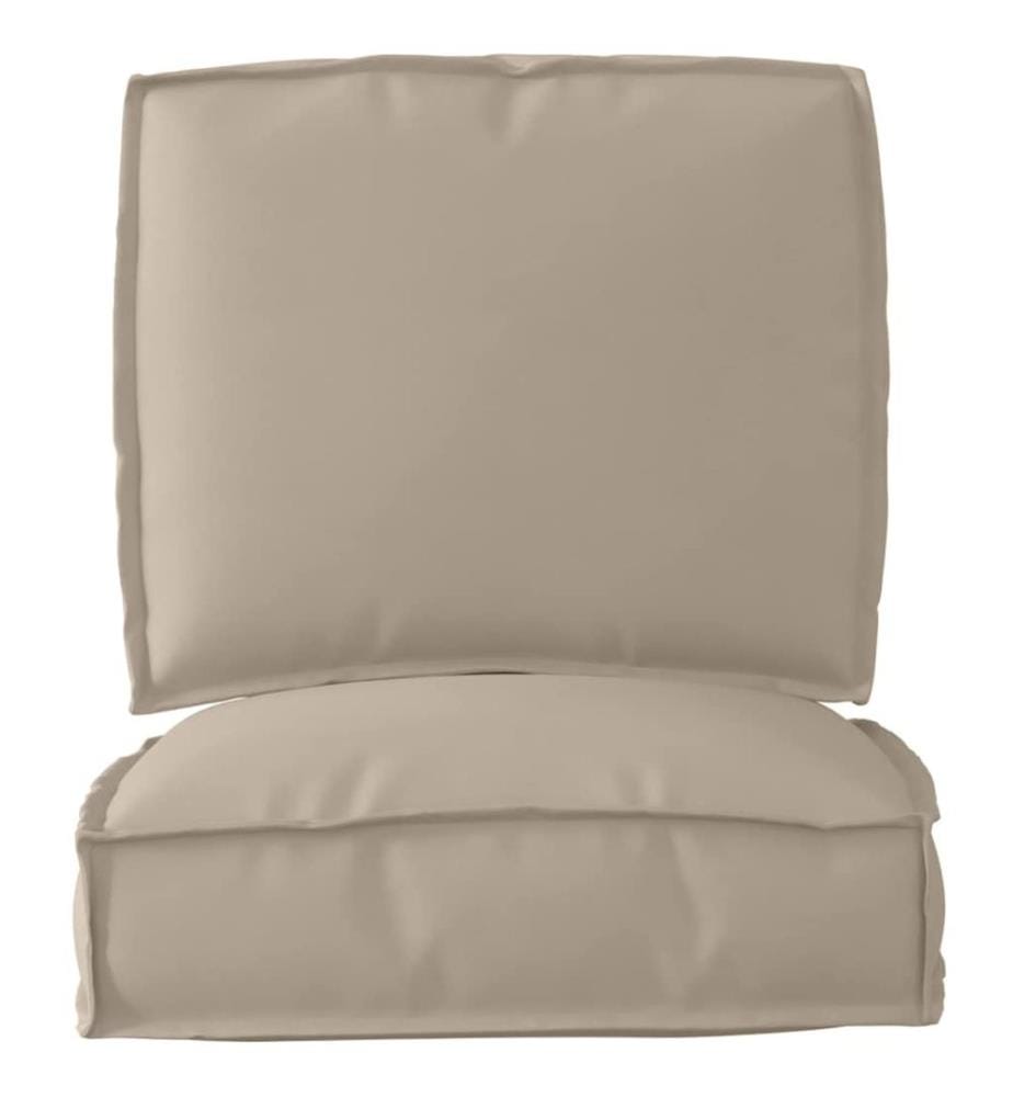 Set de coussins de palette 2 pcs Taupe Tissu Oxford