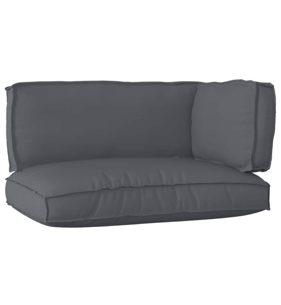Set de coussins de palette 3 pcs Anthracite Tissu Oxford