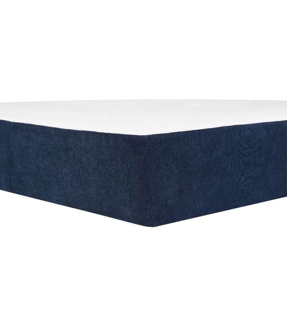 Matelas à mémoire de forme Blanc et Bleu avec Mousse Rectangulaire Equilibré 140 x 200 cm avec Coutil Amovible