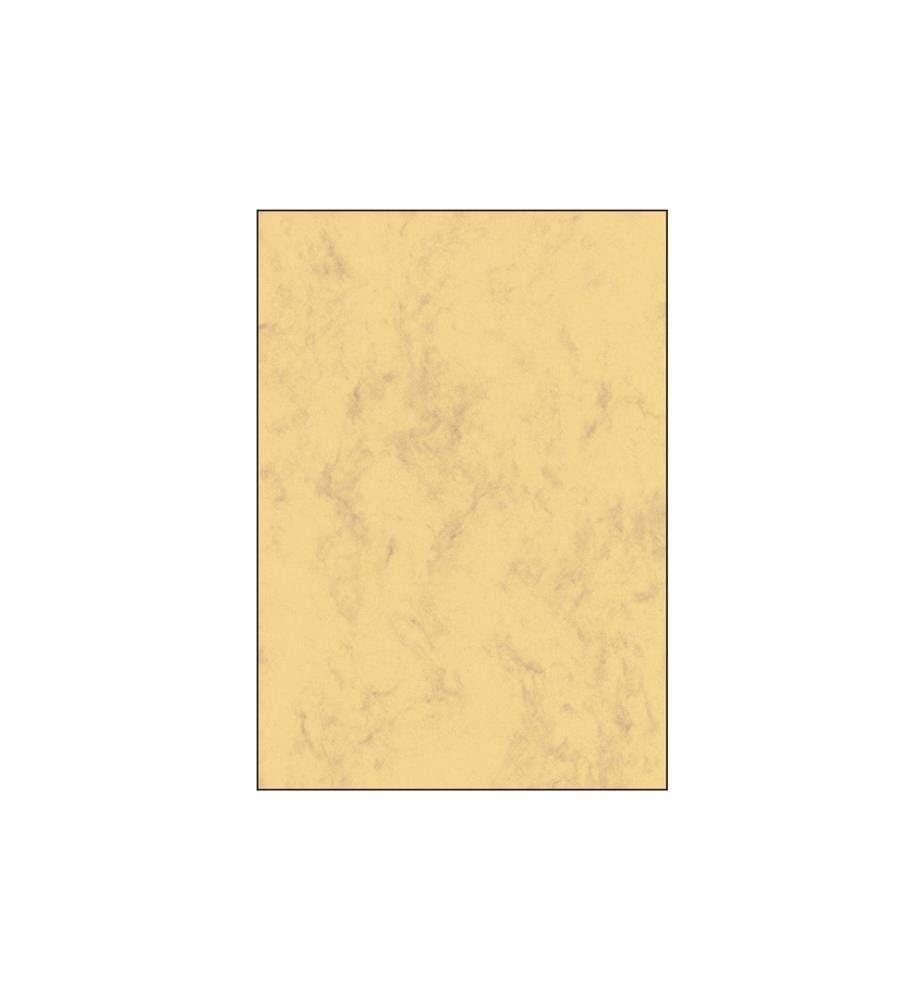 SIGEL - Papier à motif Papier marbré A4, 90 g, 100 feuilles, brun sableux