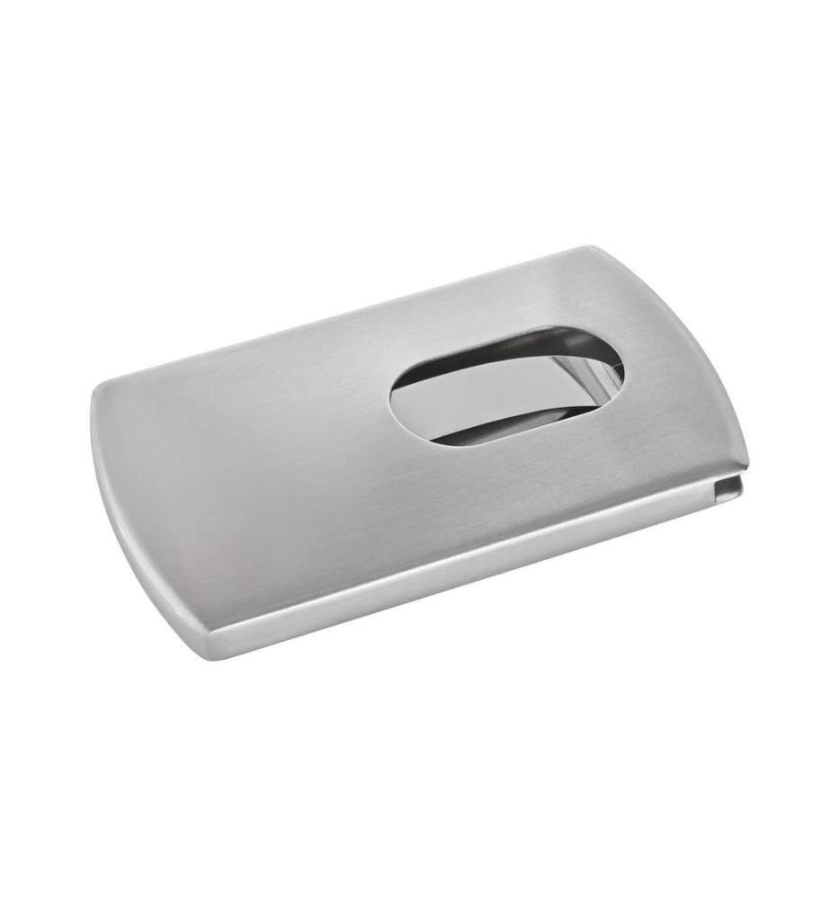 SIGEL - Étui pour cartes de visite Snap 6 x 10.1 x 1.1 cm, argenté