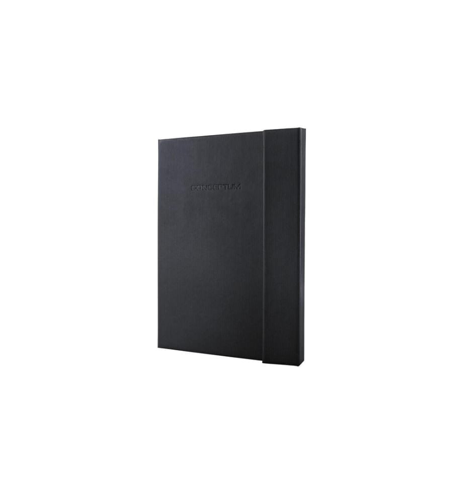 SIGEL - Carnet de notes Conceptum A4, À carreaux, Noir
