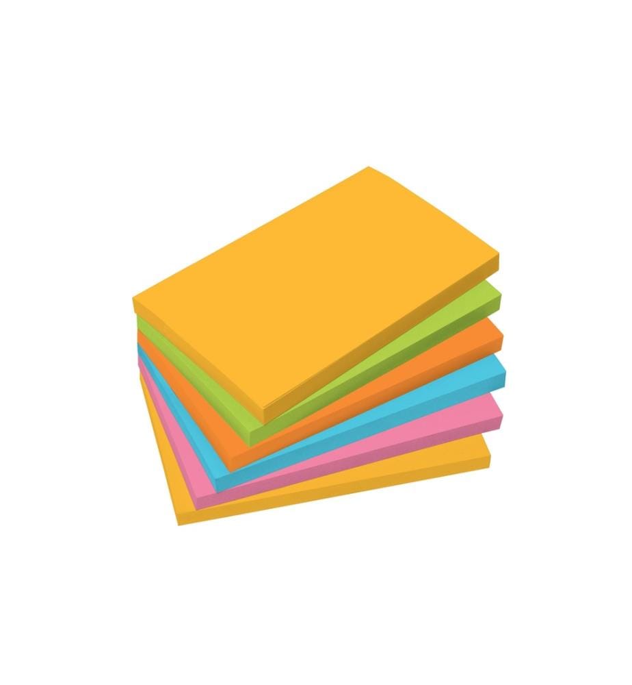 SIGEL - Fiche de bloc-notes 12.5 x 7.5 cm 6 blocs, multicolores