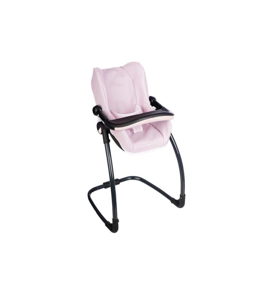 Smoby Chaise haute de poupée Maxi Cosi, Rose pâle