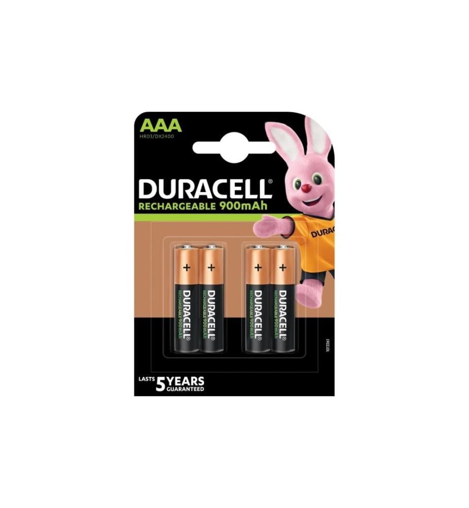DURACELL - Batterie Recharge Ultra PreCharged NiMH AAA 900 mAh, 4 Pièce/s