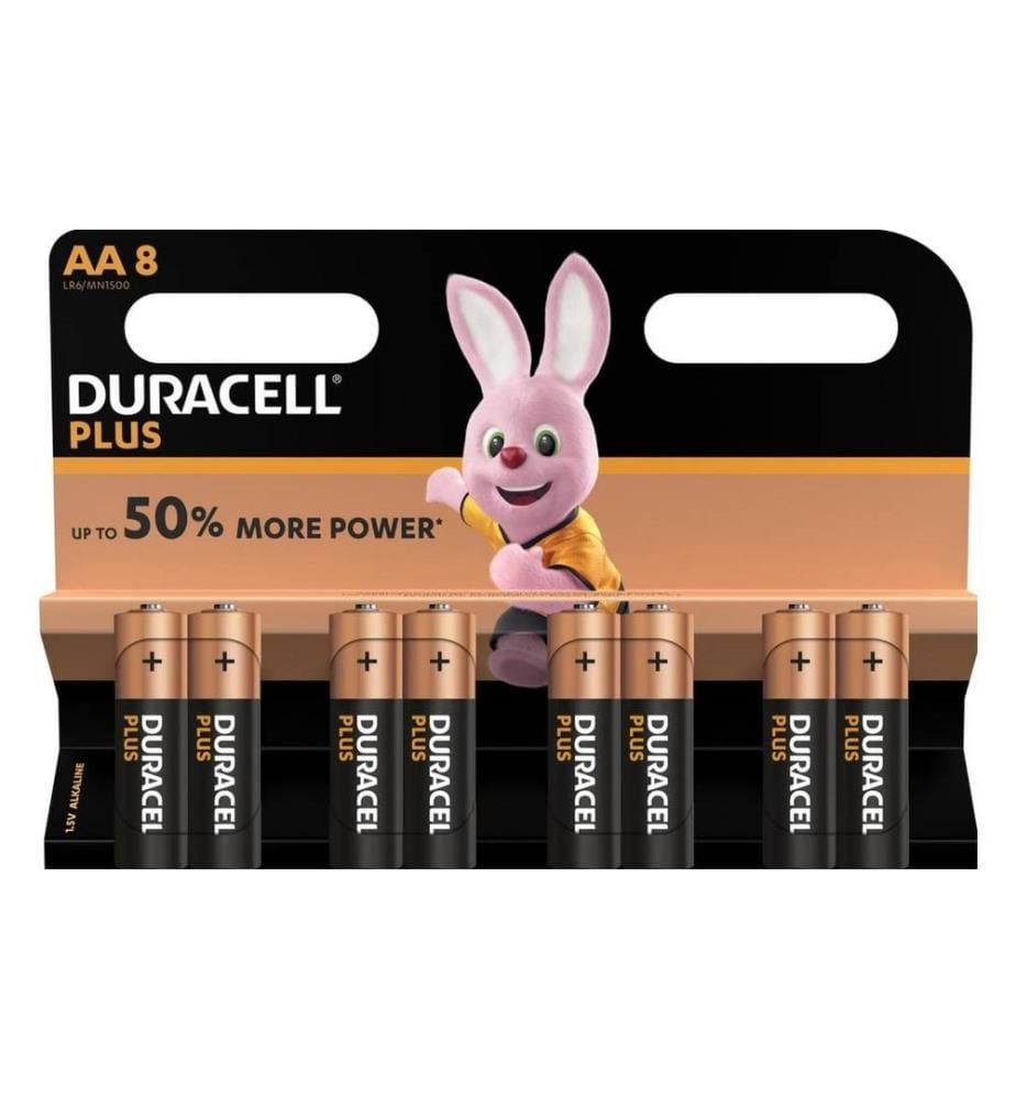DURACELL - Pile Plus Power AA , 8 Pièce/s