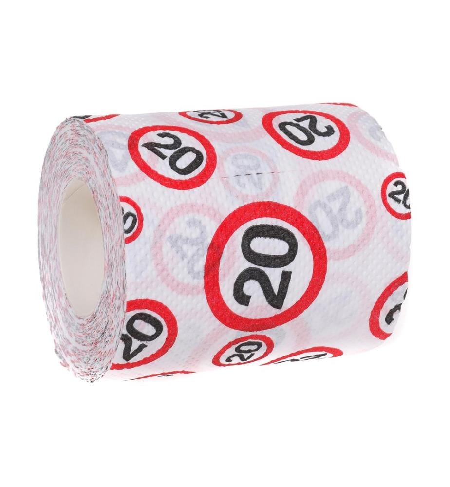 Trendcompany - Articles de farces et attrapes Papier WC 20e anniversaire