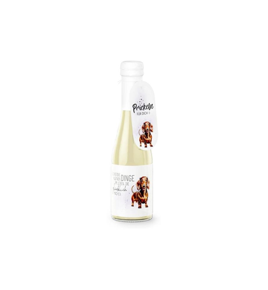 Trendcompany - Idea regalo Vin mousseux Chien heureux 0.2 l